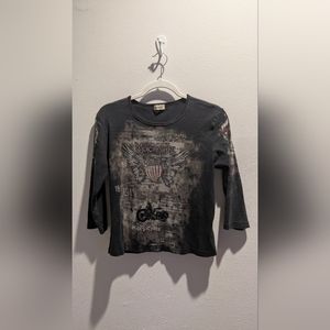 4 motorcycle shirts Harley Davidson, cactus, and unknown